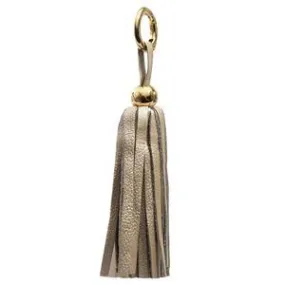 Leather Tassel - Gold/Gold