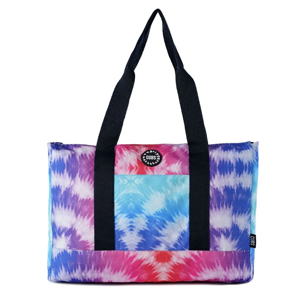 Leopard & Multi Tie Dye Double face Tote Bag