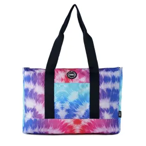 Leopard & Multi Tie Dye Double face Tote Bag