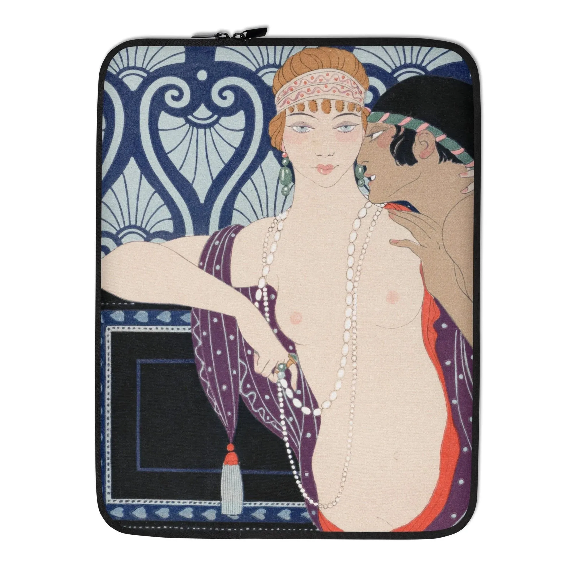 Les Trois Beautes de Mnasidika - George Barbier Laptop Sleeve