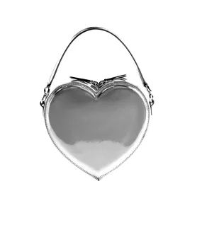 Liselle Kiss Harley Silver Mirrored Vegan Leather