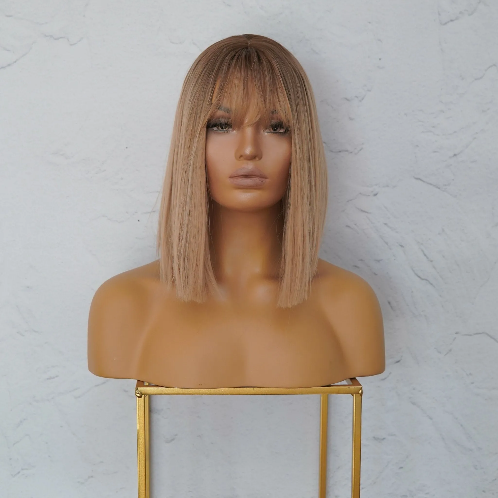 LUCIANA Ombre Blonde Fringe Wig