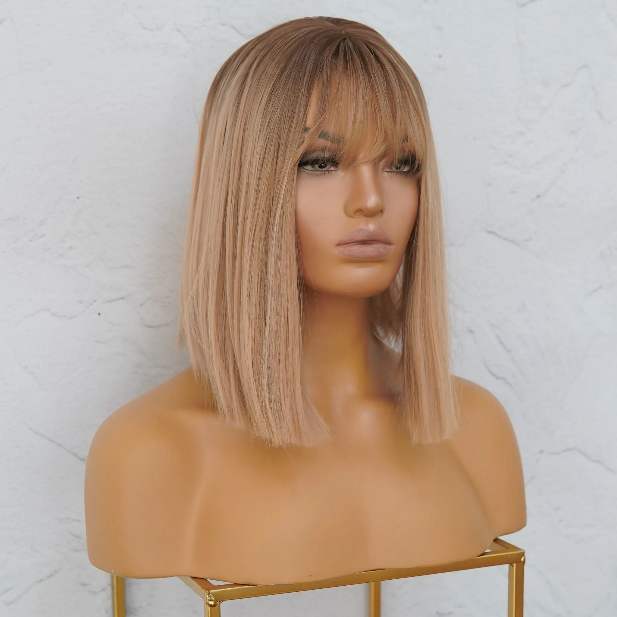 LUCIANA Ombre Blonde Fringe Wig