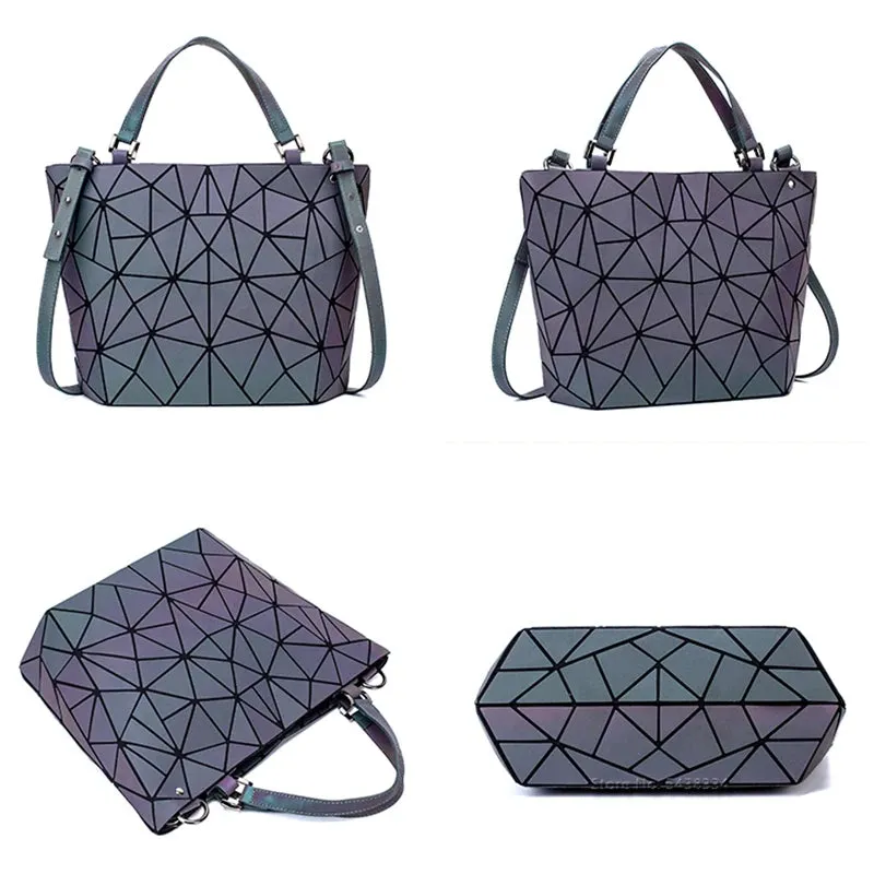 Luminous Sequins Geometric Bags