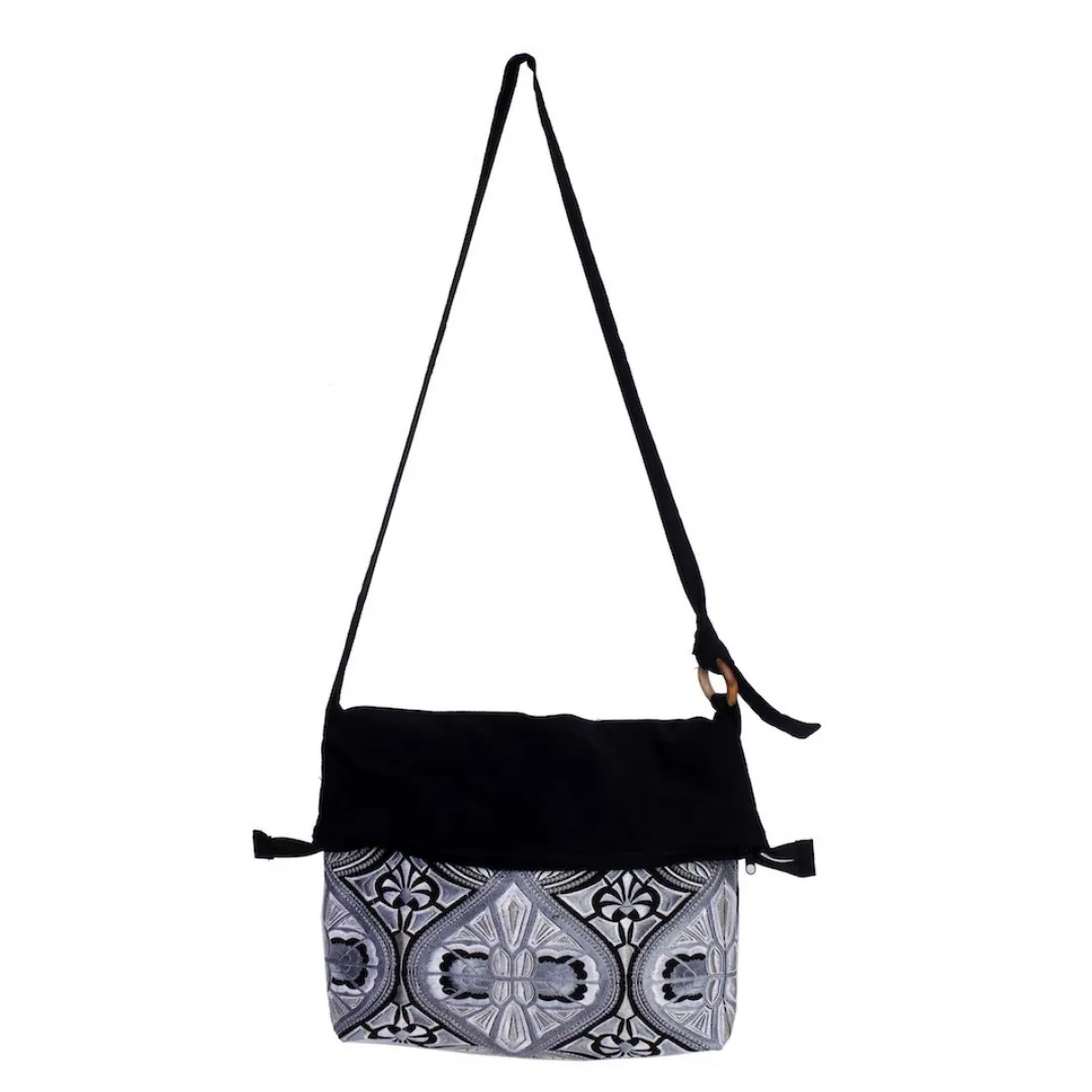 Luna Boho Tribal Embroidered Crossbody Bag - Thailand