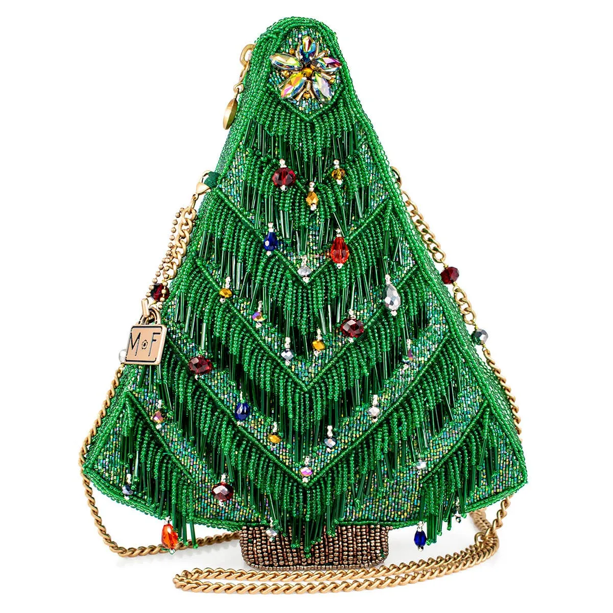 MAR Festive Fir Holiday Christmas Tree Crossbody Handbag