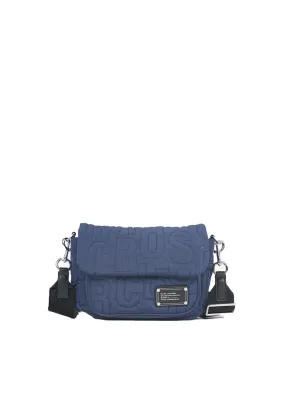 Marc Jacobs Nylon Jumbled Logo Messenger Bag In Azure Blue 4S4HMS005H02