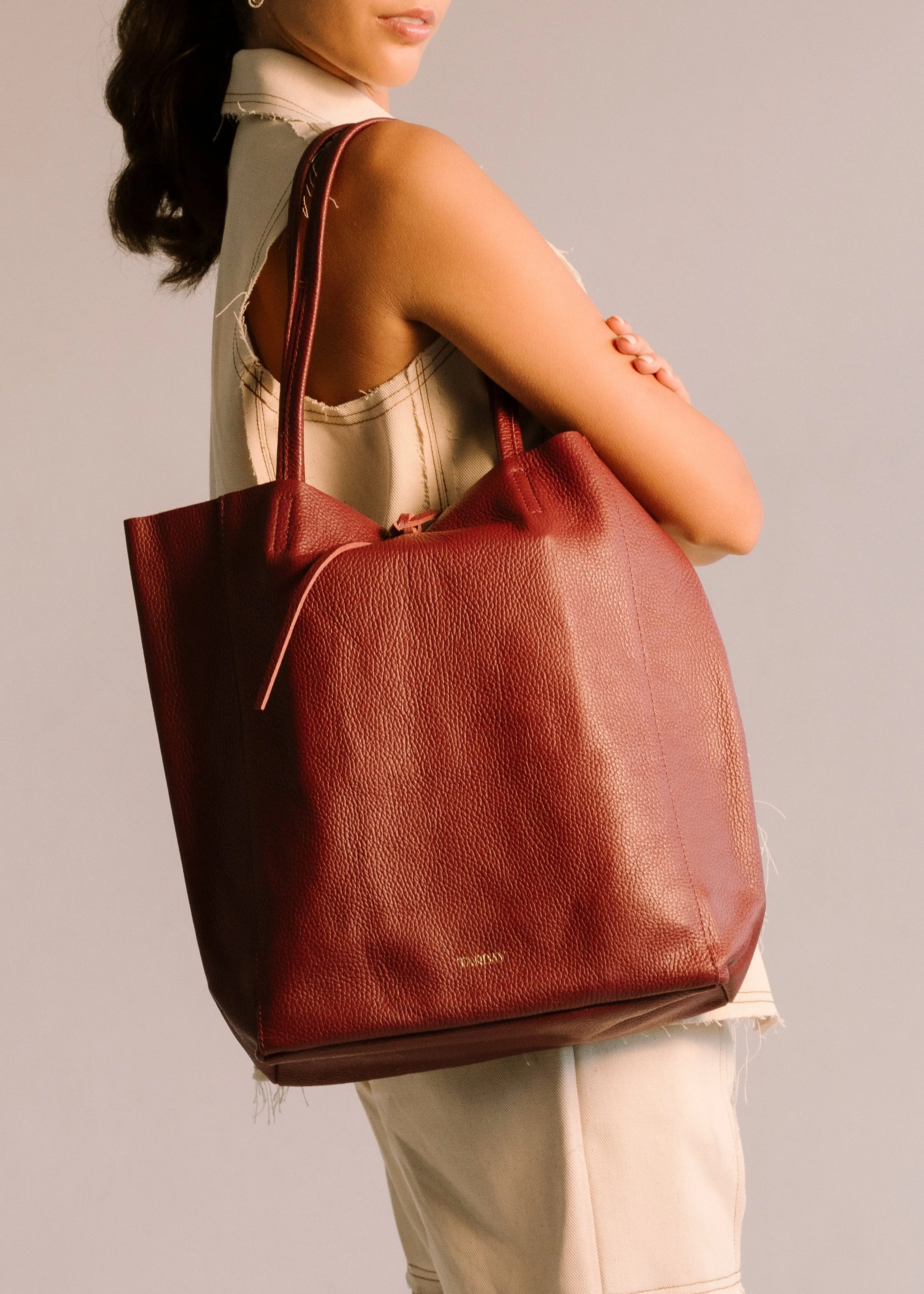 Marina Tote Bag - Burgundy