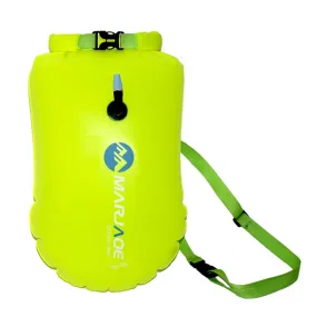 MARJAQE MR802 20L Swimming Inflatable Drift Bag Portable Outdoor Waterproof Storage Bag(Fluorescent Yellow)