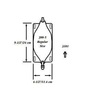 Marlen Leg Bag Kit Regular with Screw Connector and Washer Seal