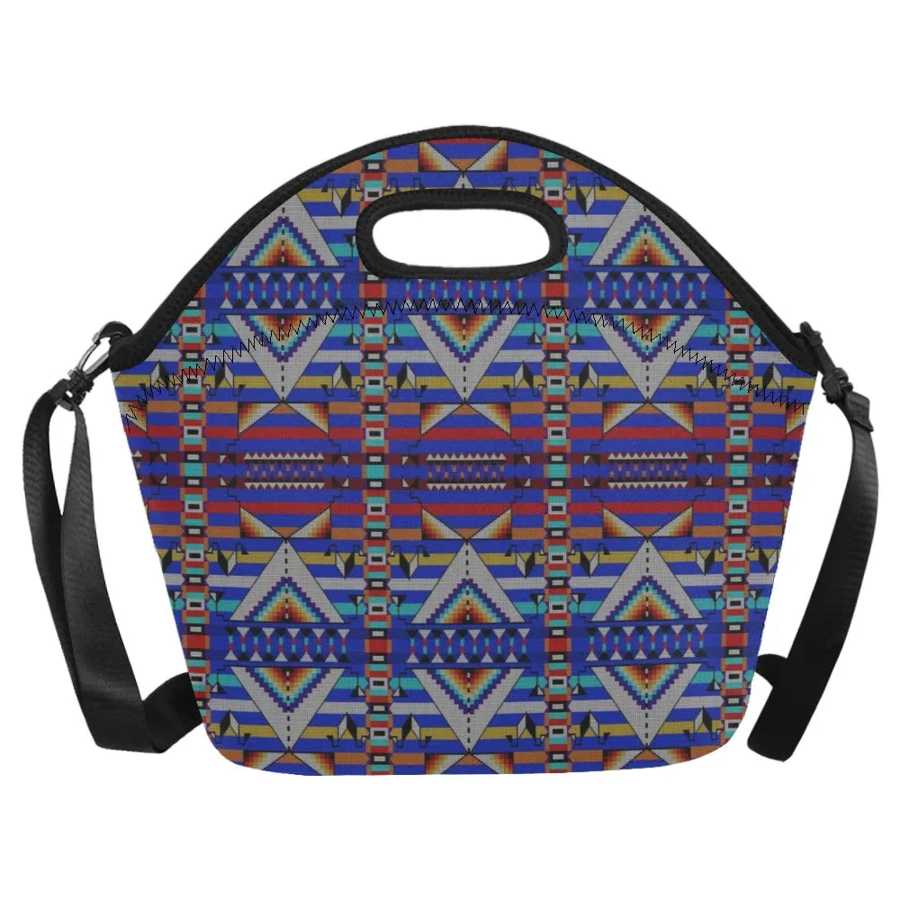 Medicine Blessing Blue Neoprene Lunch Bag/Large