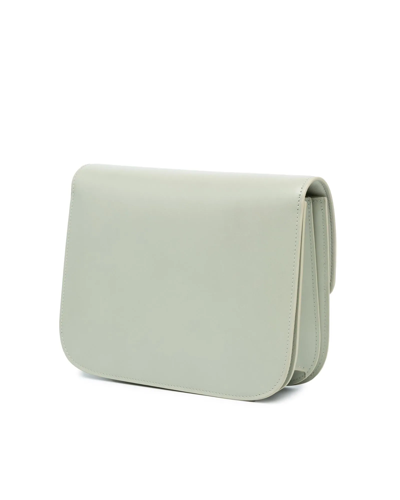 Medium Calfskin Classic Box with Detachable Strap and Metal Clasp Closure