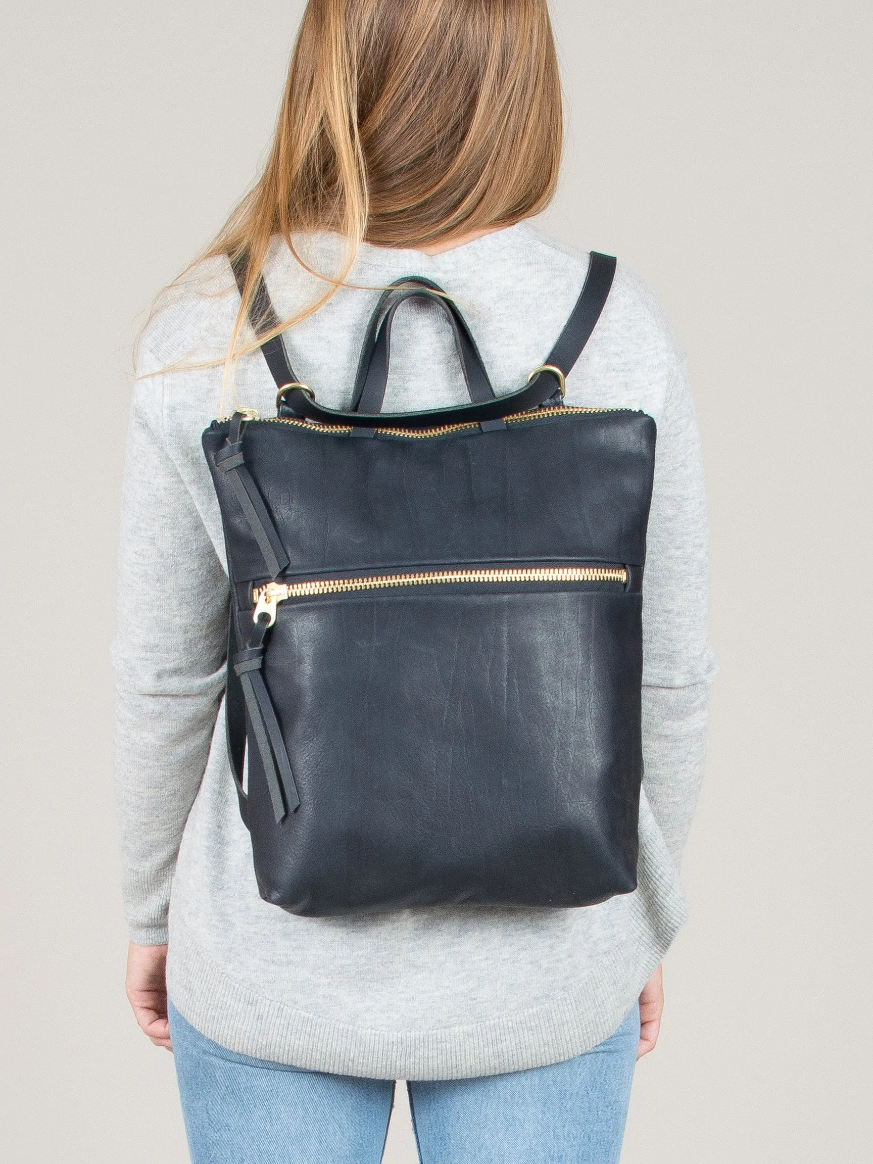 Melissa Convertible Backpack Black