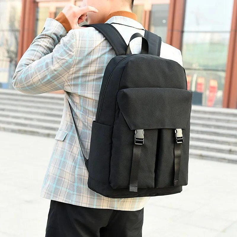 Men Casual Wild 15.6 Inch Large Capacity Laptop Bag USB Charging Waterproof School Backpack