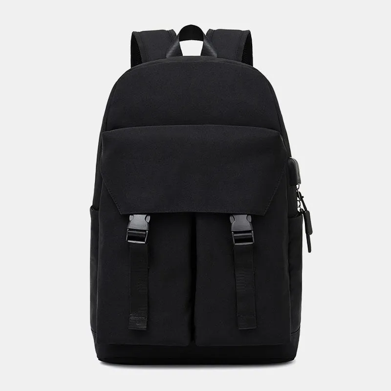 Men Casual Wild 15.6 Inch Large Capacity Laptop Bag USB Charging Waterproof School Backpack