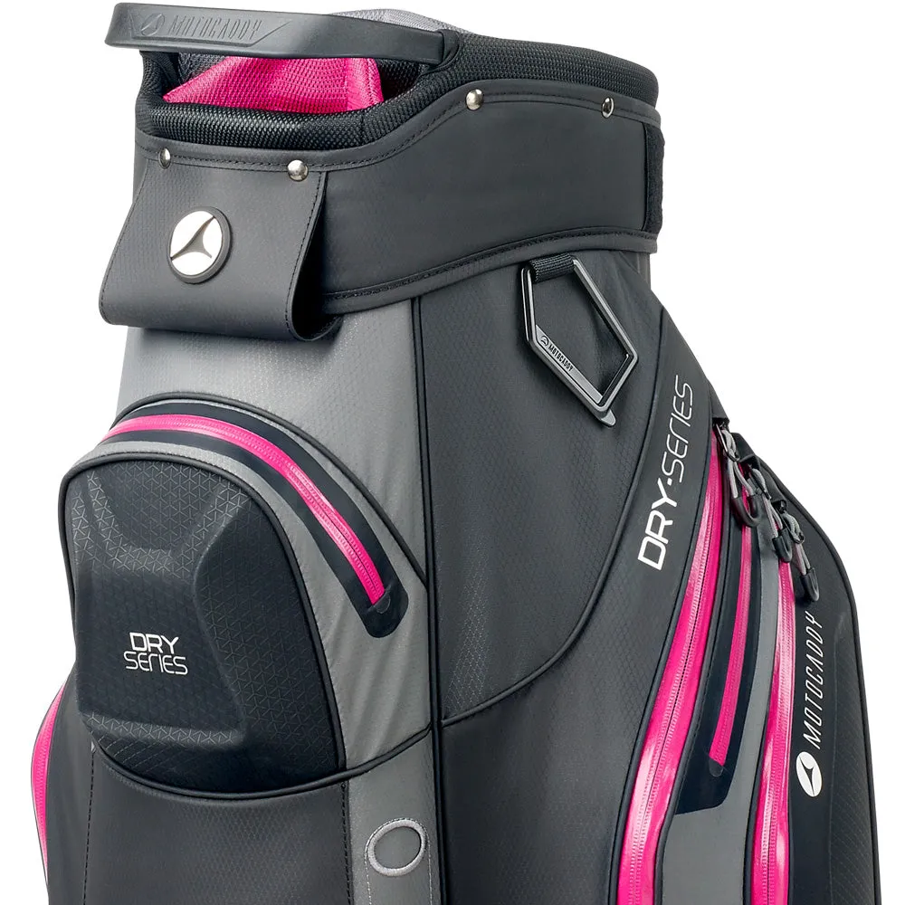 Motocaddy Dry Series Cart Waterproof Bag - Charcoal/Fuchsia