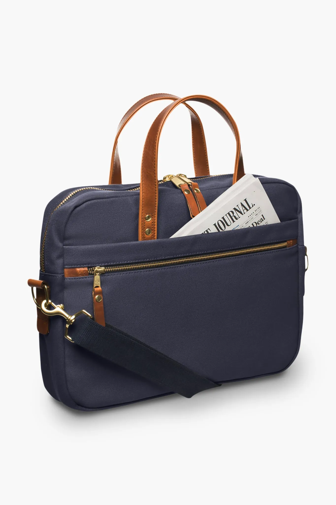 Navy Canvas Laptop Bag