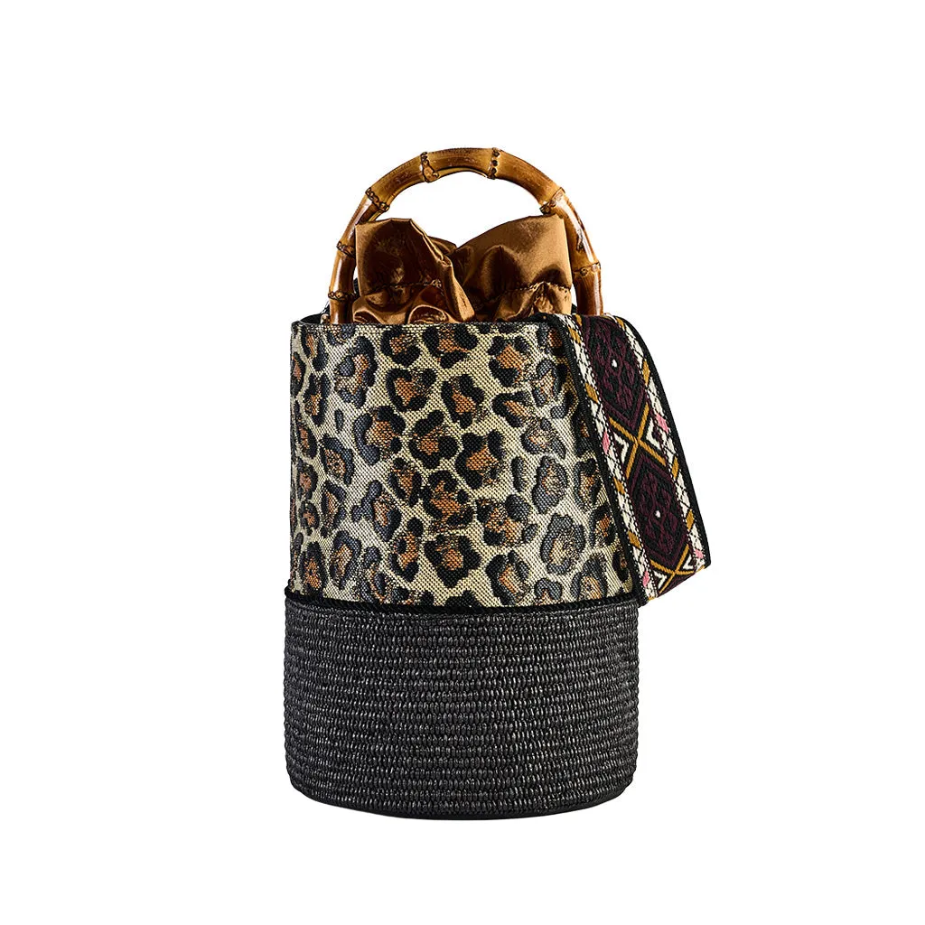 Naxos Leo Woven Raffia Bucket Bag by Viamailbag