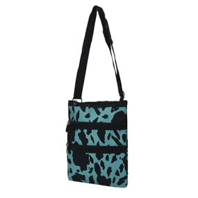 Neon Cow Turquoise NGIL Messenger Hipster Bag