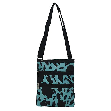 Neon Cow Turquoise NGIL Messenger Hipster Bag