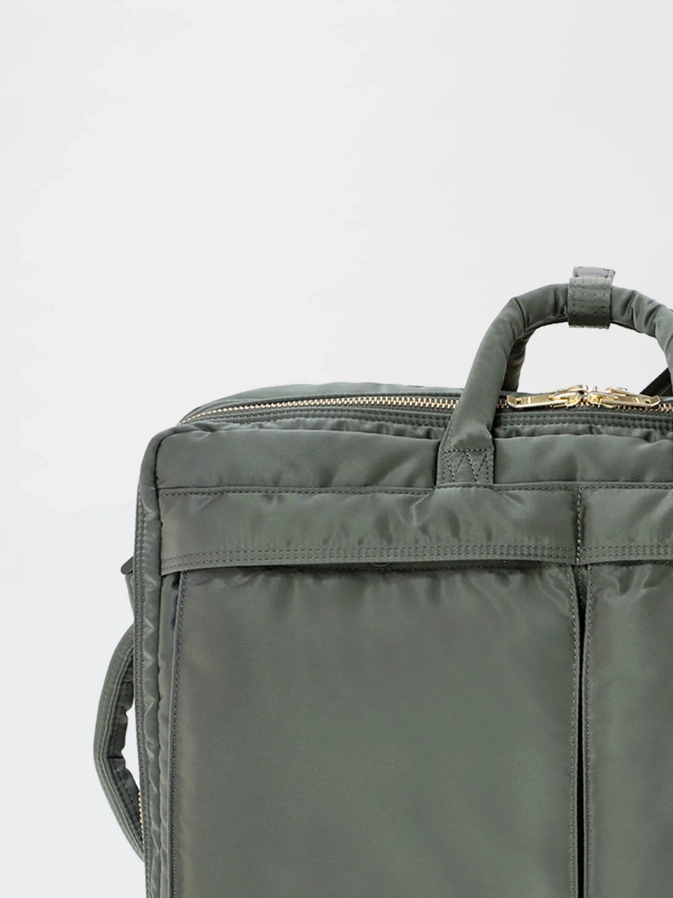 New Tanker 3Way Document Bag Double Zip, Sage Green