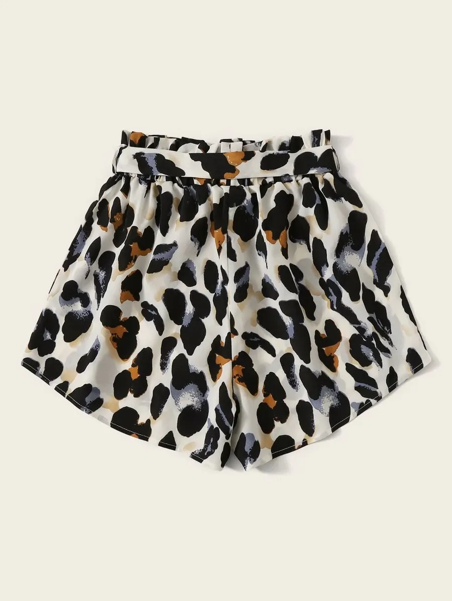 Nicosia Leopard Shorts