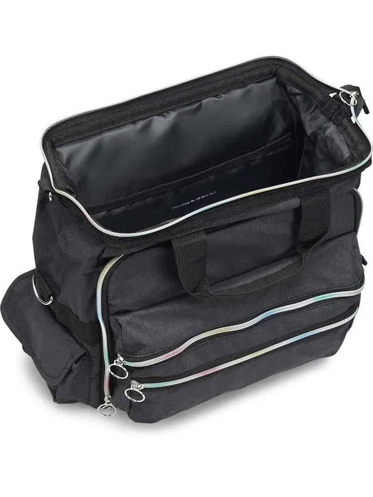 NurseMates Ultimate Medical Bag | Charcoal & Rainbow