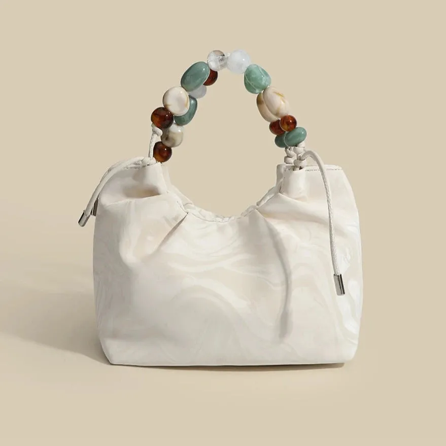 One-Shoulder Hand-Held Small Bucket Bag