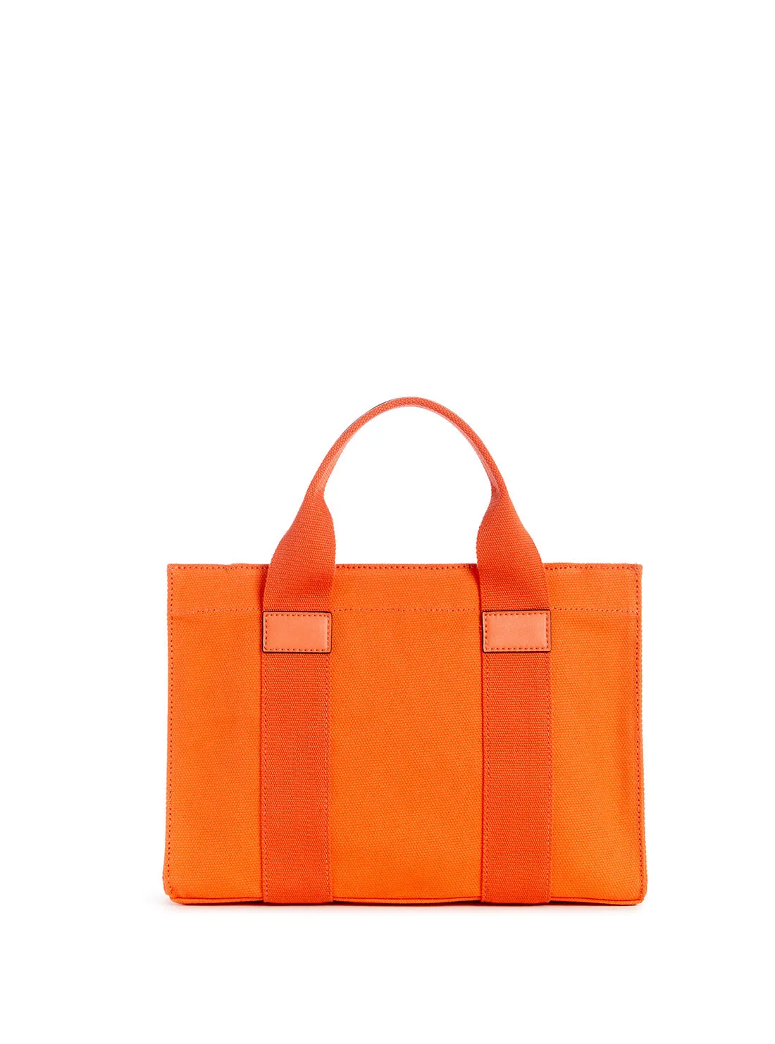 Orange Canvas Small Tote Bag