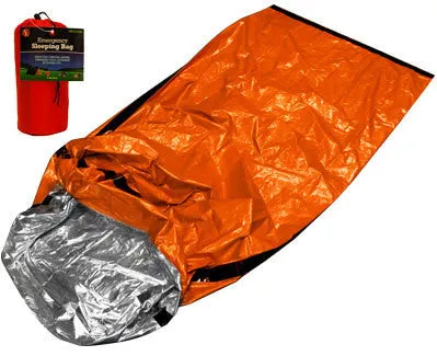 Orange Emergency Survival Camp Disaster Disposable Sleeping Bag Blanket Wrap