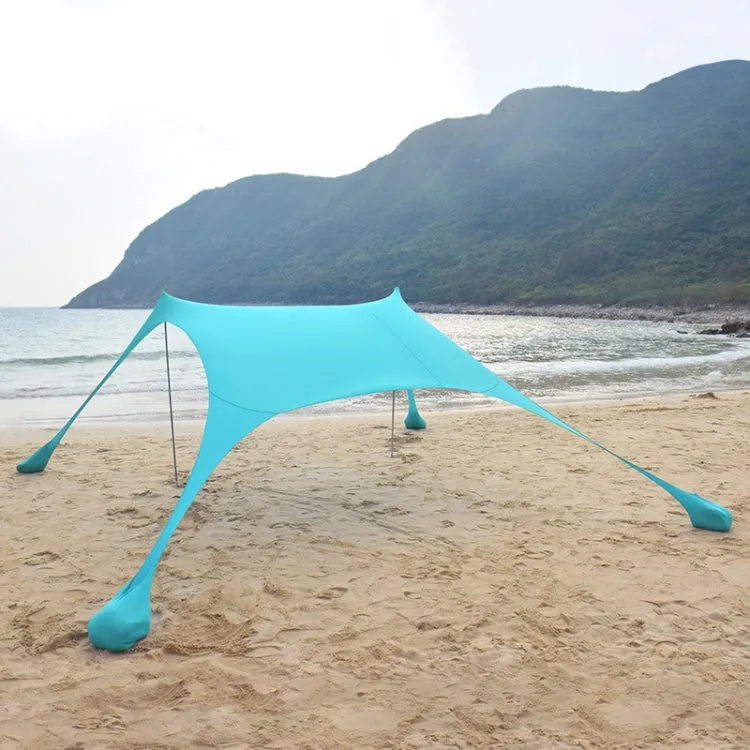 Outdoor Beach Lycra Canopy Camping Tent Sunshade Fishing Tent, Size: 210x200x150cm(Sky Blue)