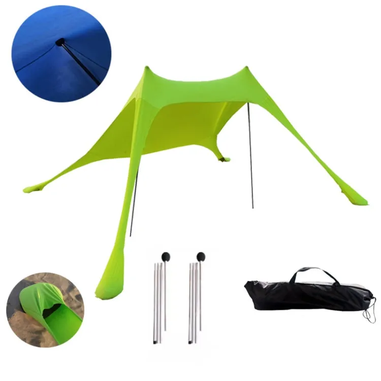 Outdoor Beach Lycra Canopy Camping Tent Sunshade Fishing Tent, Size: 210x200x150cm(Sky Blue)