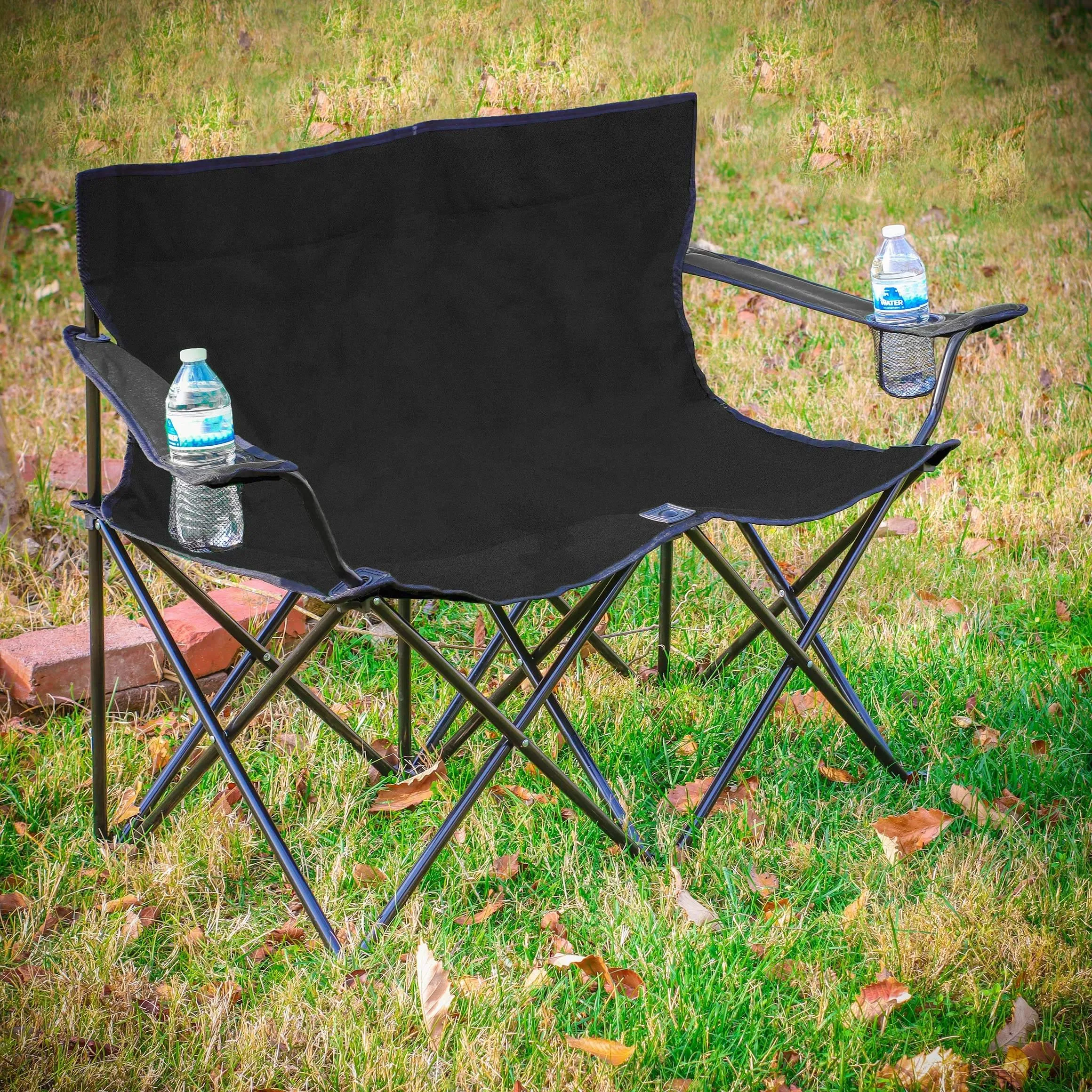 Outdoor Innovations Love Seat Style Double Camp Seat Chair