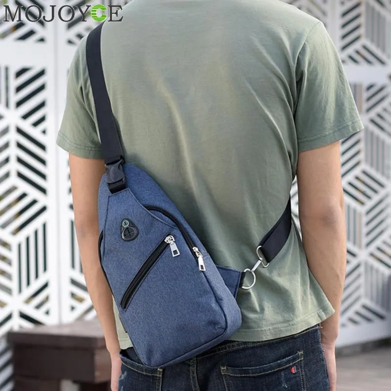 Oxford Crossbody/Sling Bag w/ USB Port