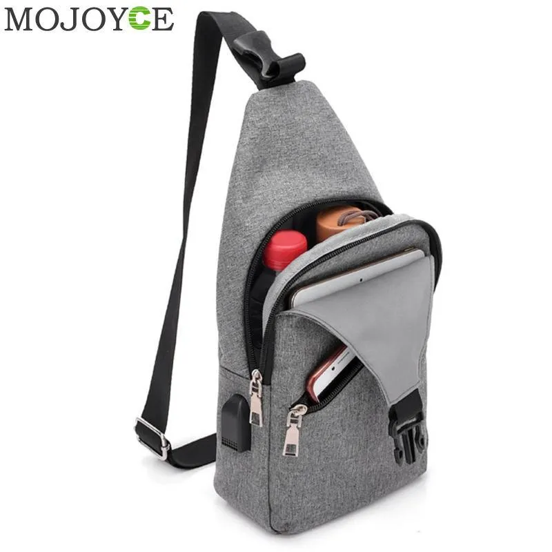 Oxford Crossbody/Sling Bag w/ USB Port