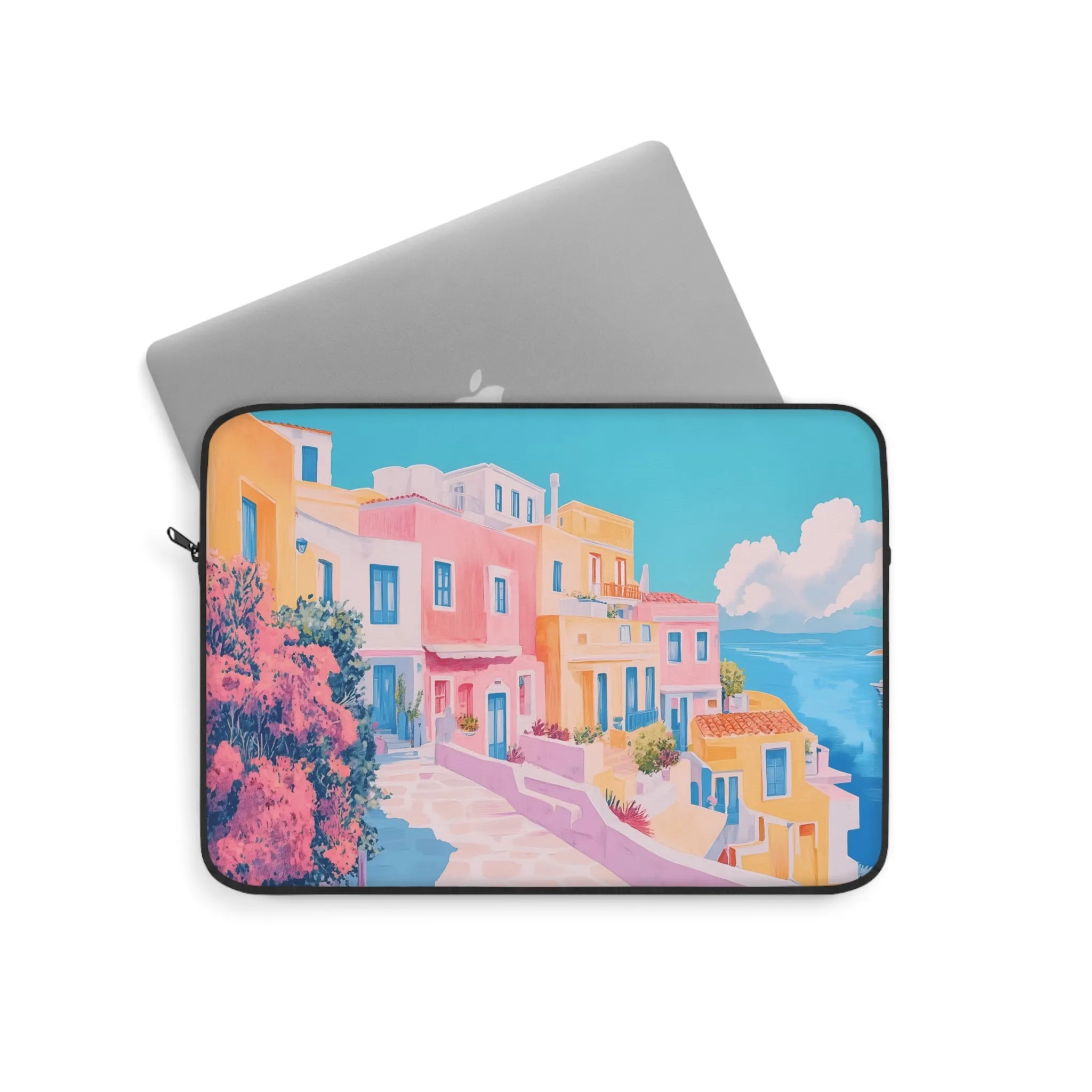 Pastel Landscape Print Laptop Sleeve