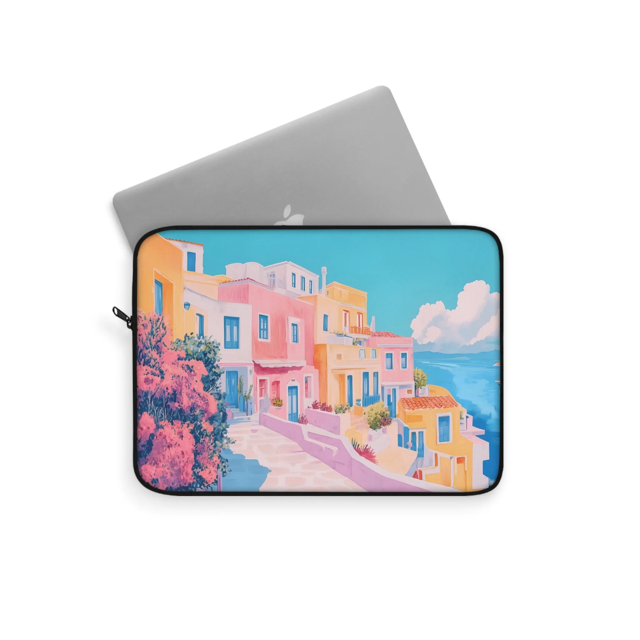 Pastel Landscape Print Laptop Sleeve