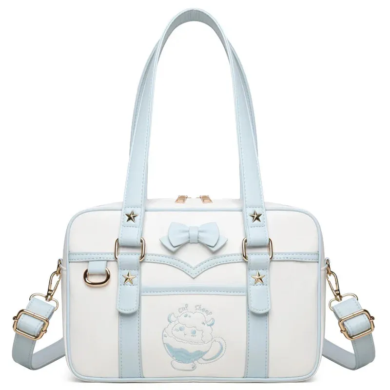 Pastel Sheep Teacup Messenger Bag