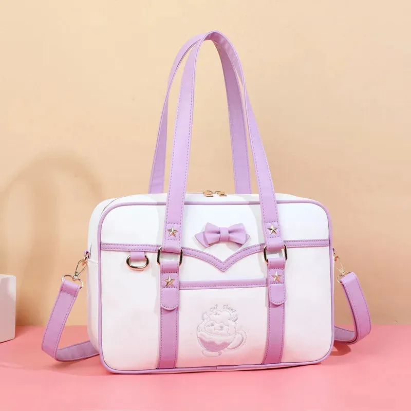 Pastel Sheep Teacup Messenger Bag