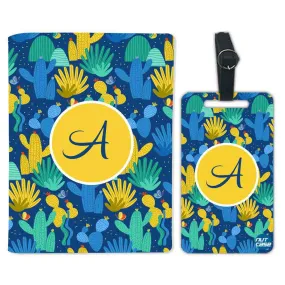 Personalized Passport Cover Travel Luggage Tag - Cactus Décor