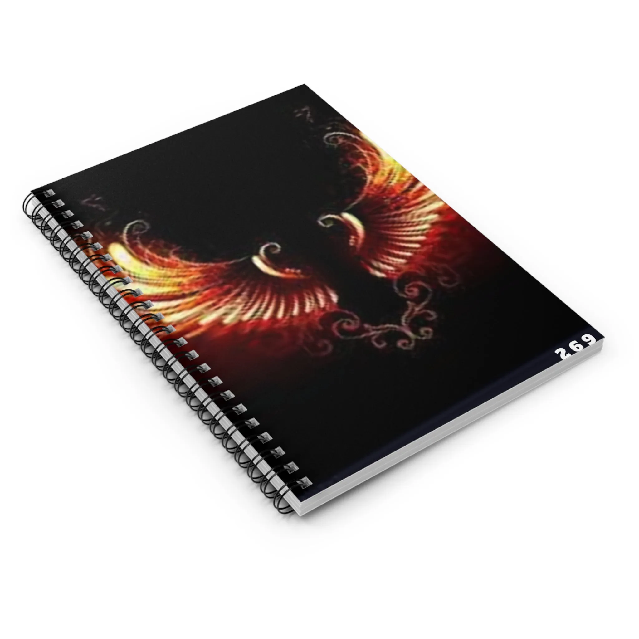 Phoenix Wings Spiral Notebook - Ruled Lines for Creative Souls