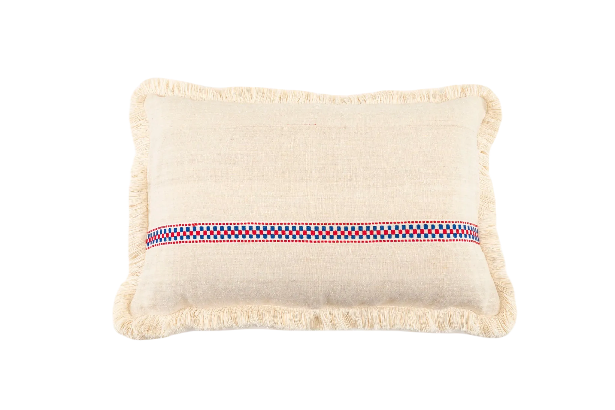 Pillow: Handwoven antique Hungarian hemp - P029