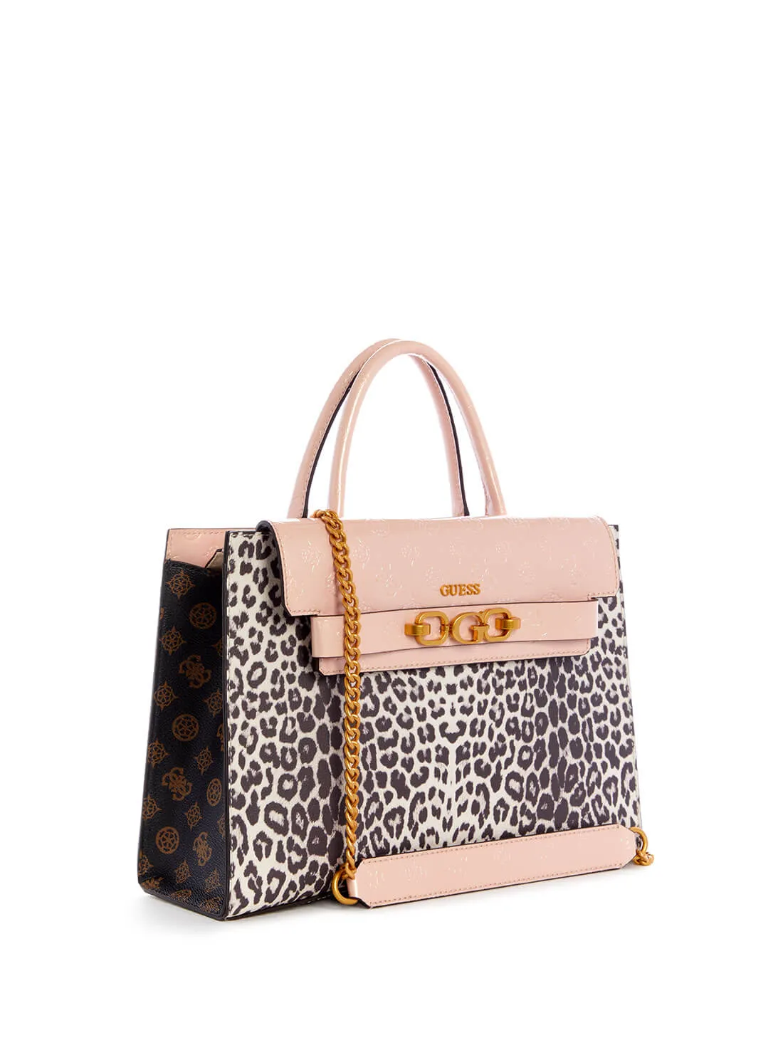 Pink Leopard Zira High Society Satchel