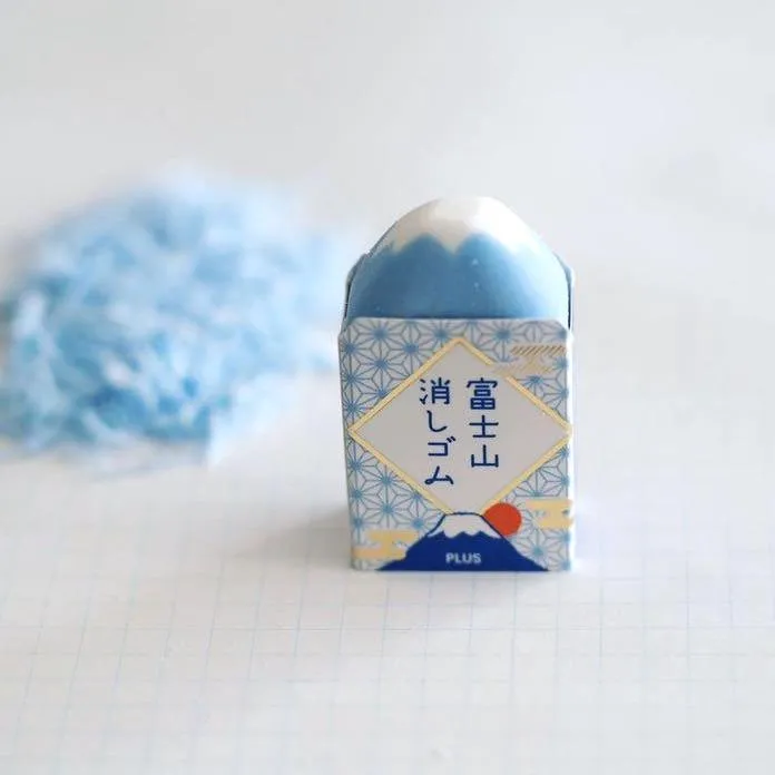 PLUS 36-591 Fun Eraser Creative Eraser Mount Fuji Eraser Fun Stationery Blue Mount Fuji