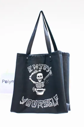 Polymer_ Enjoy Yourself Art Tote by Gunther Estrada