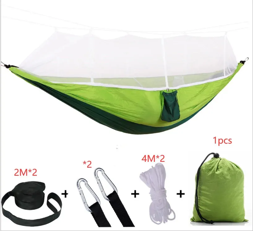 Portable Outdoor Camping Hammock with Mosquito Net