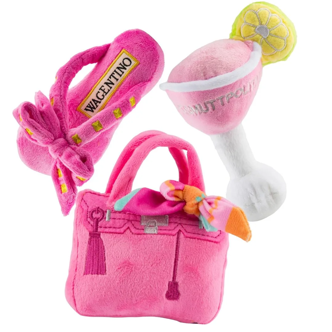 Pretty In Pink Dog Toy Bundle