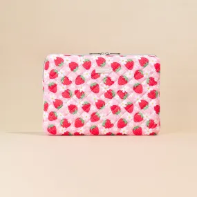 Quilted Berry Cute Strawberry Laptop Sleeve