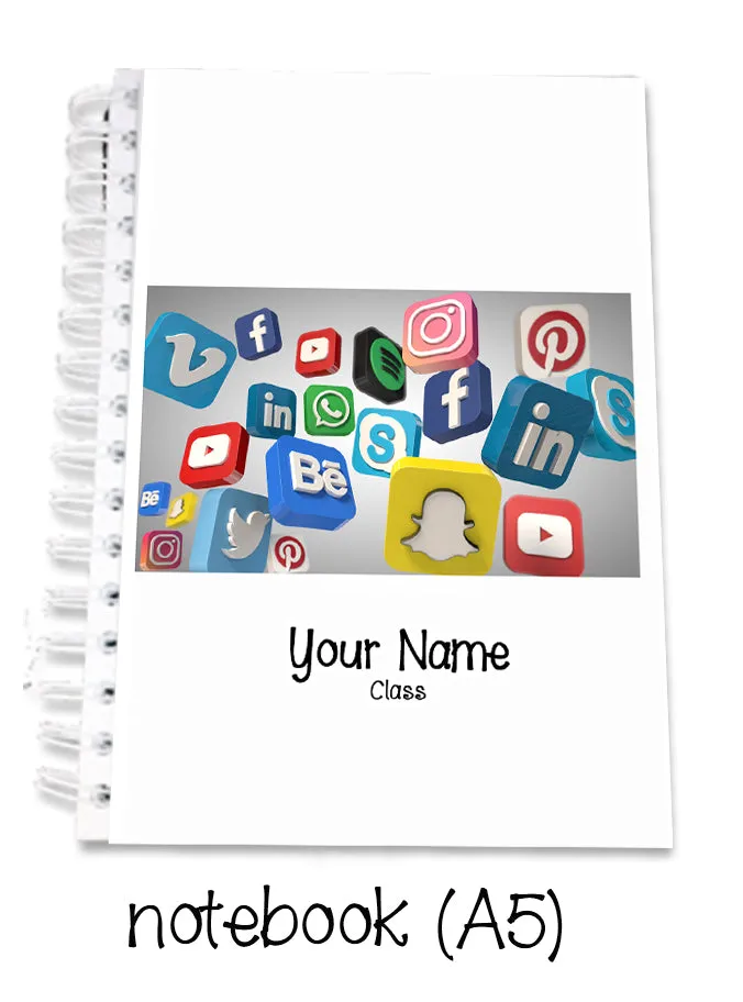 ""Social Media" School labels packs