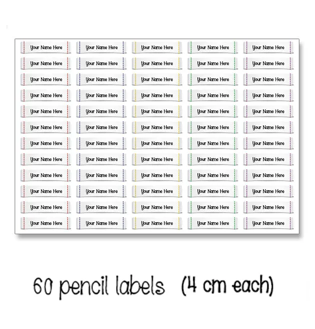 ""Sonic" School labels packs